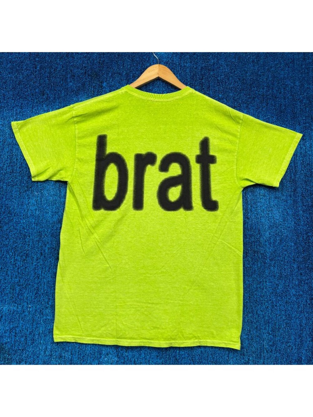 CharliXCX brat Spell Out Oversized Electro-Dance Pop Tee M